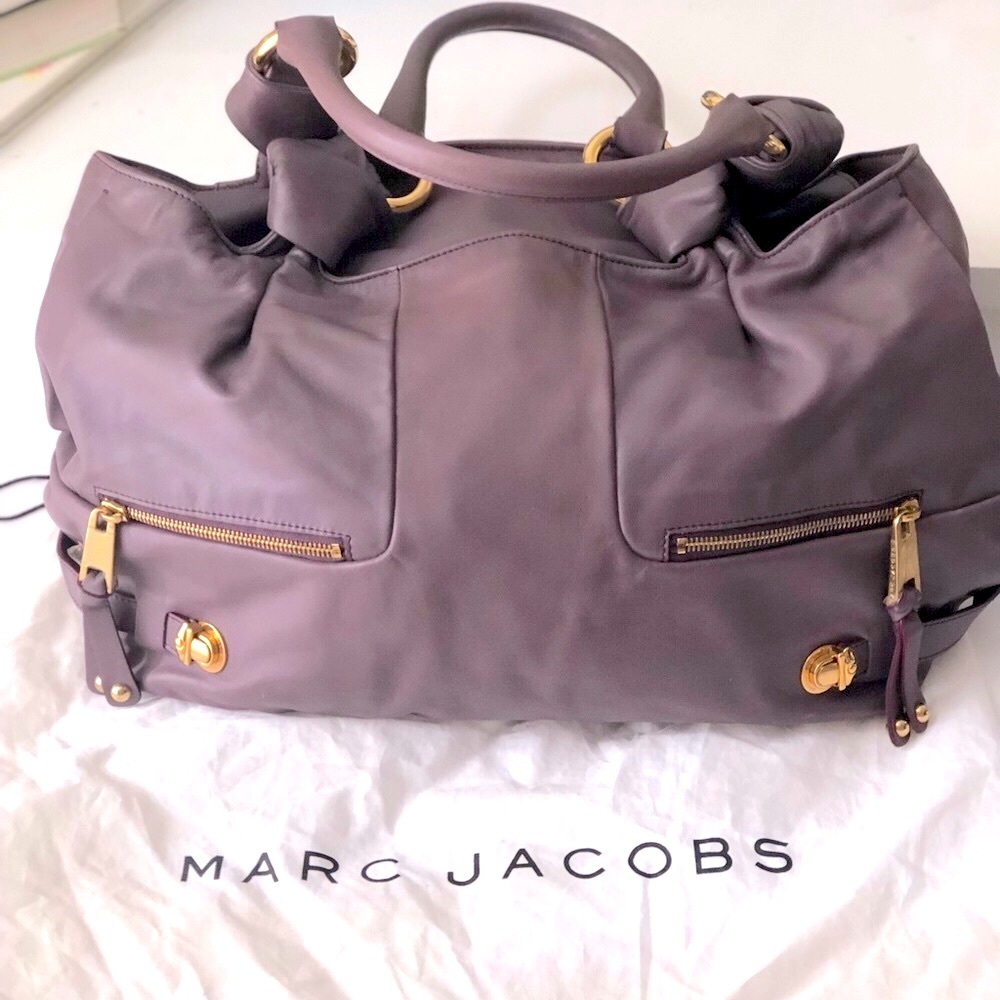 🤩 NWOT!! MARC JACOBS MERCER PARKER *Authentic* Lavender Shoulder Bag! 🎊 - Picture 8 of 14